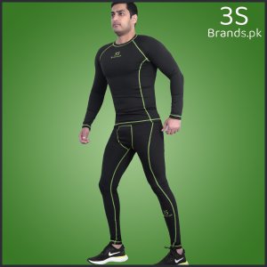 Compression Set (Quick Dry Fit) Black/Green 