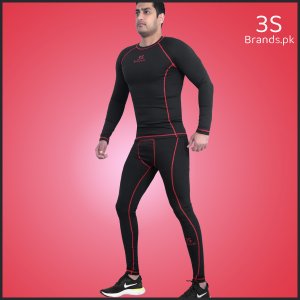 Compression Set (Quick Dry Fit) Black/Red