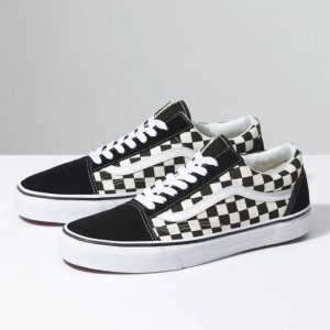 Vans Old Skool Shoes Primary Check (Black/White)