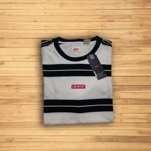 LEVI'S® Ringer Stripe T-Shirt White and Black