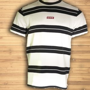 LEVI'S® Ringer Stripe T-Shirt White and Black