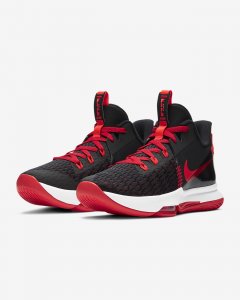 LeBron Witness 5  Black/University Red/White/Bright Crimson