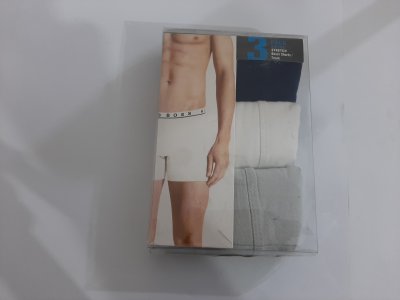 HUGO BOSS - THREE-PACK OF STRETCH-COTTON BOXER SHORTS / TRUNKS