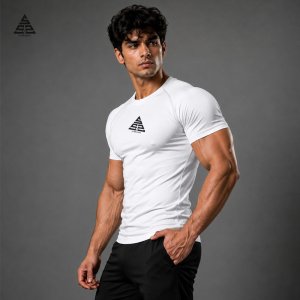 Compression T-Shirts (Half Sleeves) Unisex - White